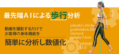 AIによるシセイカルテ「動作分析」